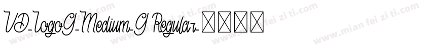 VD-LogoG-Medium-G Regular字体转换
